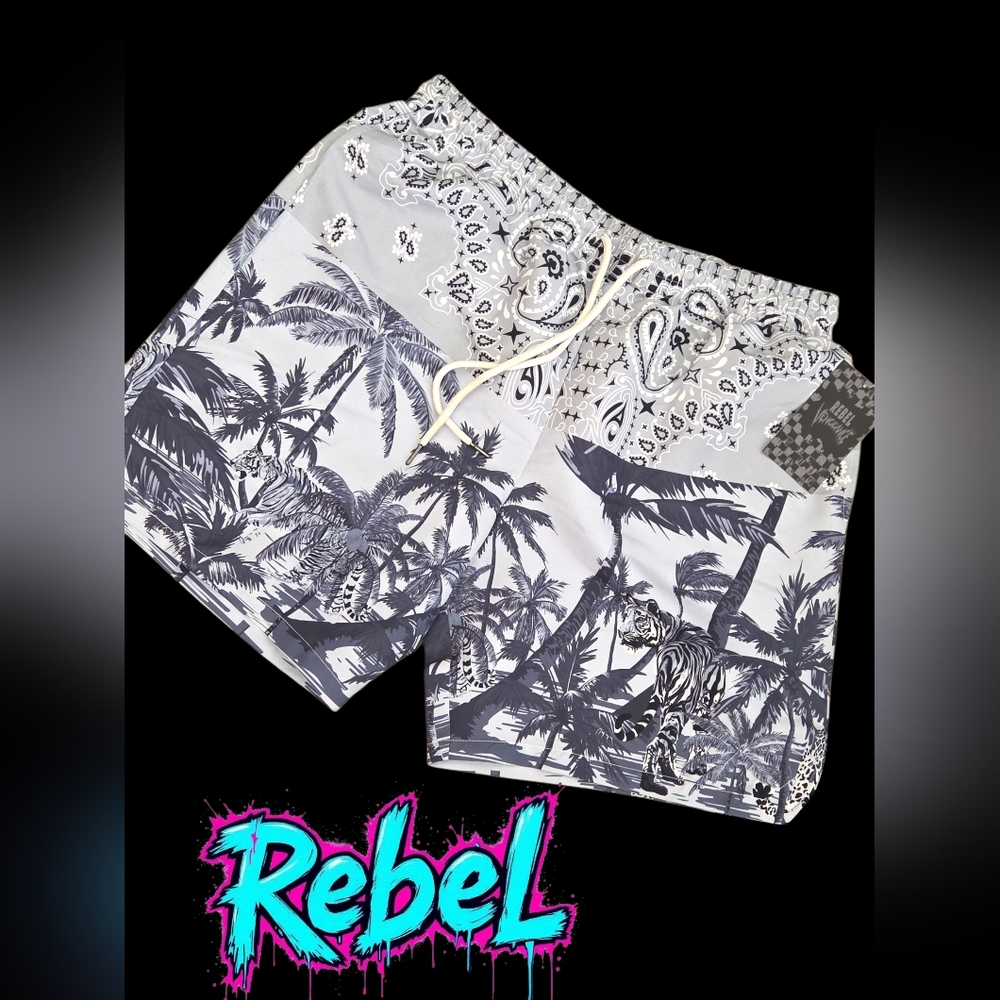 New REBEL Vengeance tripical Shorts Men 2XL